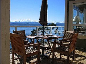 Pender Island Vacation Rental Deck1